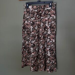 Vintage floral grandma midi skirt